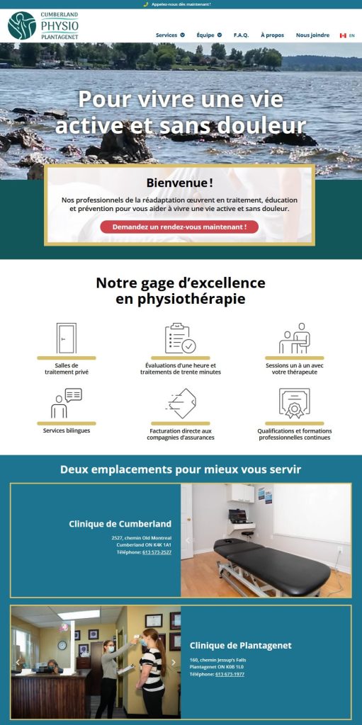 Site Web de Physio-Plantagenet-Cumberland